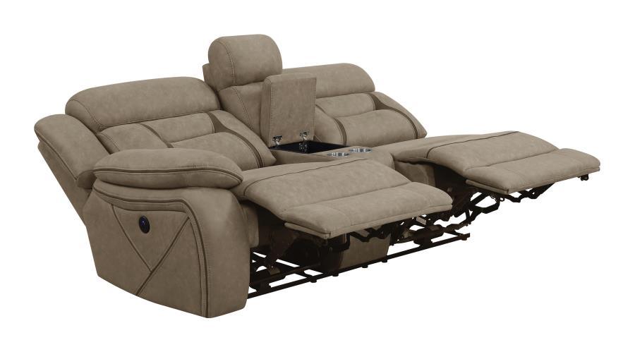 Laf Power Loveseat - Tan