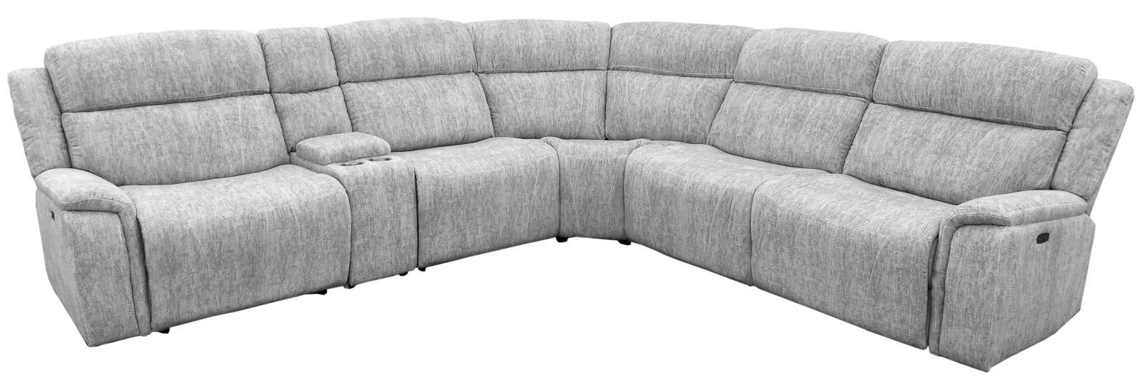 Wagner - 6 Piece Power 2 Sectional - Gray