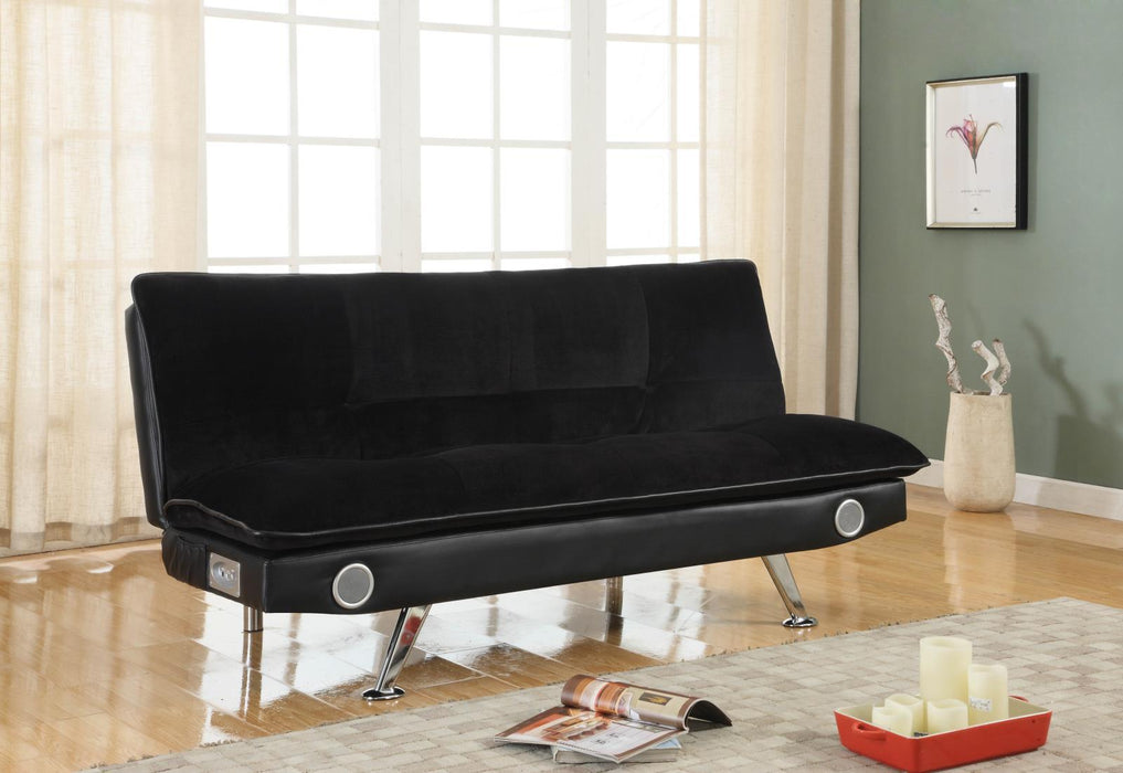 Odel - Sofa Bed With Bluetooth Speakers - Black