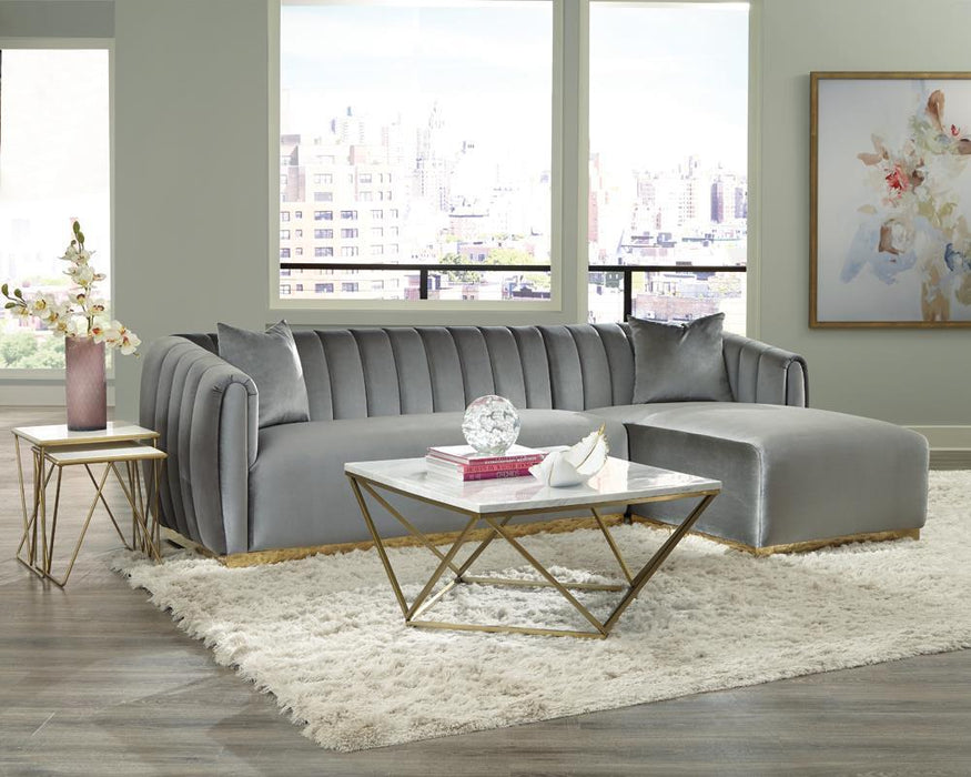 Grisby - Sectional - Gray
