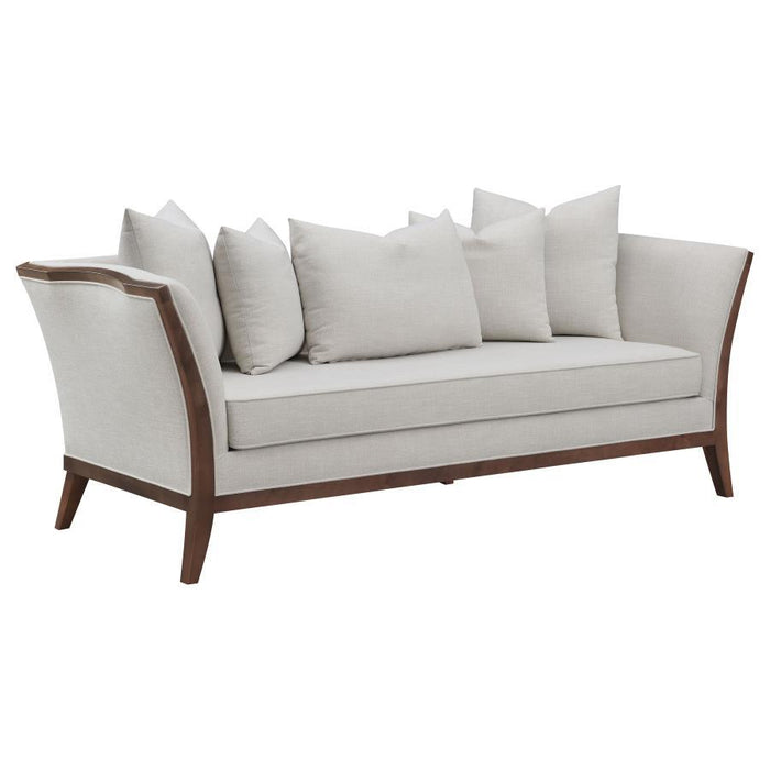 Lorraine - Upholstered Sofa With Flared Arms - Beige