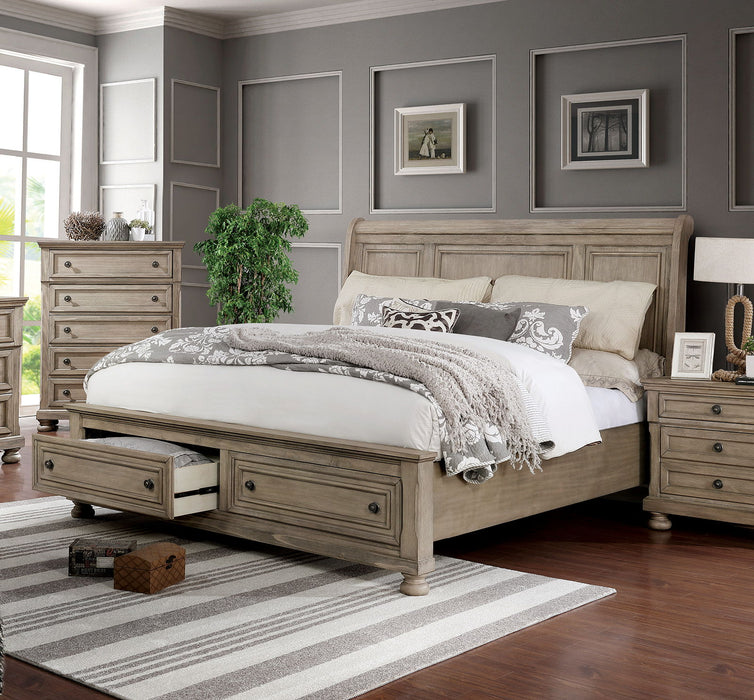 Wells - Queen Bed - Gray