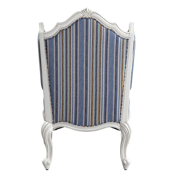 Ciddrenar - Chair - Fabric & White Finish