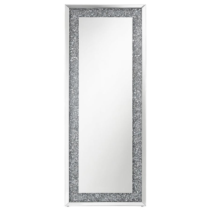 Valerie - Crystal Inlay Rectangle Floor Mirror