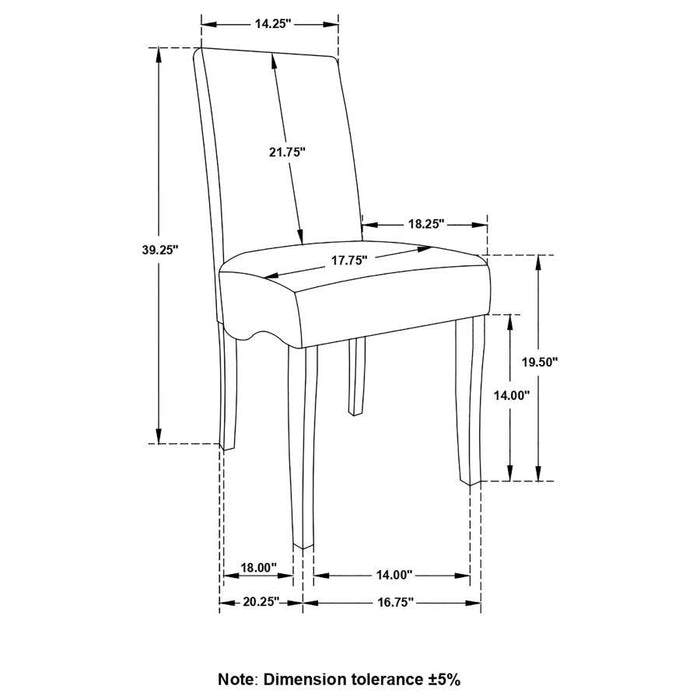 Stanton - Upholstered Side Chairs (Set of 2) - Gray