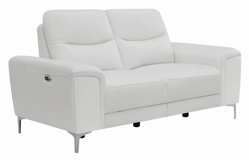 Largo - Power Reclining Loveseat - White