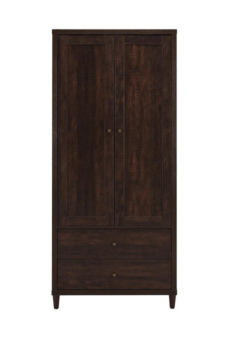 Wadeline - 2-Door Tall Accent Cabinet - Rustic Tobacco