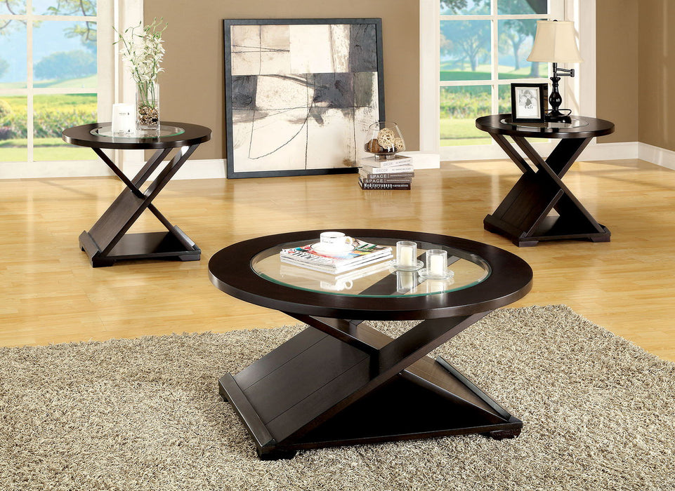 Orbe - 3 Piece Table Set (C&2E) - Espresso