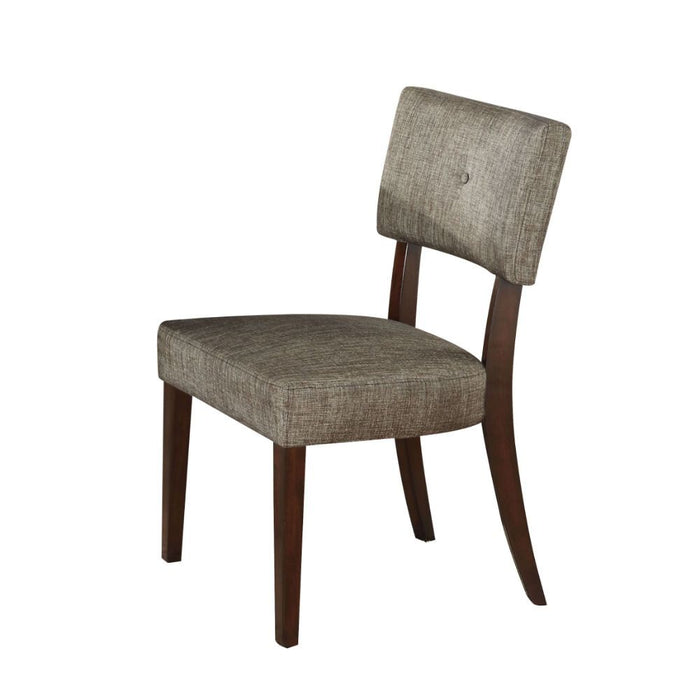 Drake - Side Chair (Set of 2) - Gray Fabric & Espresso