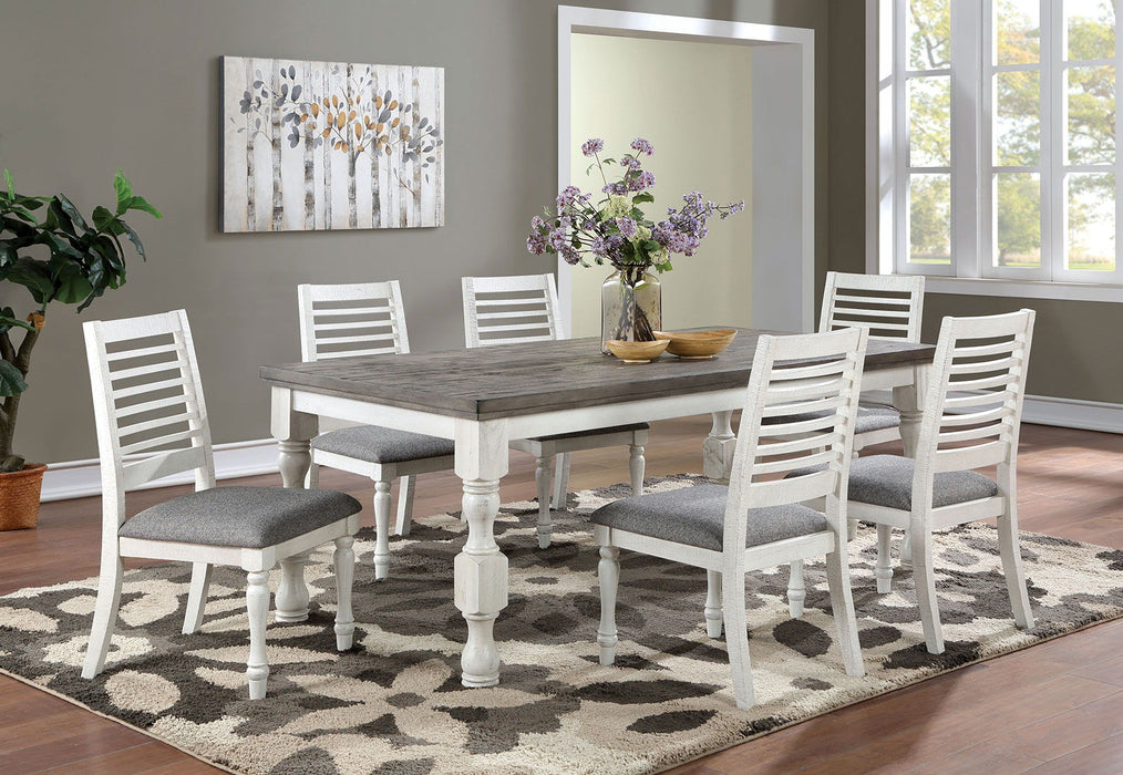 Calabria - Dining Table - Antique White / Gray