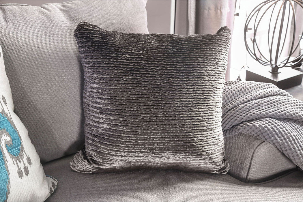 Renesmee - Loveseat - Gray / Silver / Blue