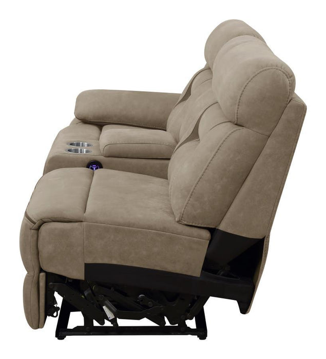 Laf Power Loveseat - Tan