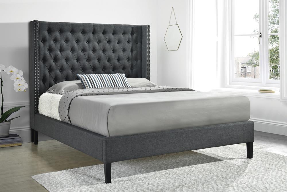Summerset - Button Tufted Upholstered Bed