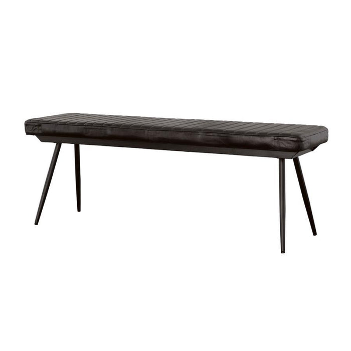 Partridge - Cushion Bench - Espresso And Black