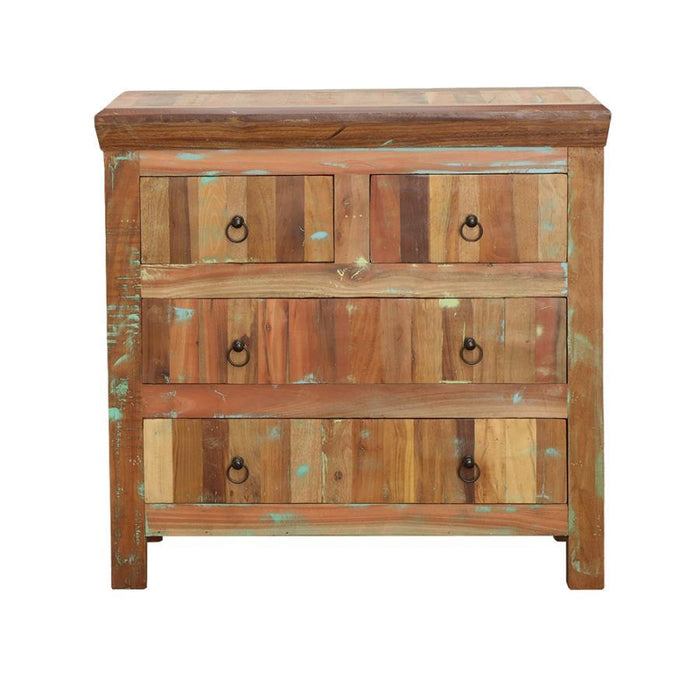 Harper - 4-Drawer Accent Cabinet Reclaimed Wood