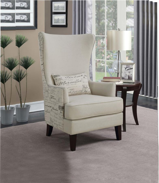 Pippin - Curved Arm High Back Accent Chair