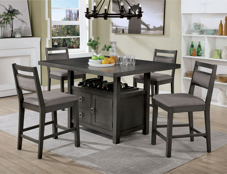 Vicky - Counter Height Dining Table - Gray