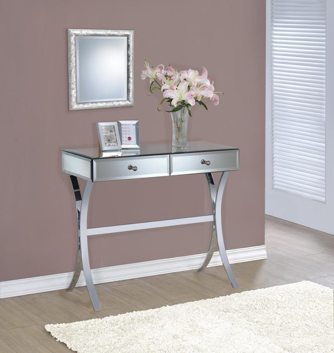 Scilla - 2-Drawer Console Table - Clear Mirror