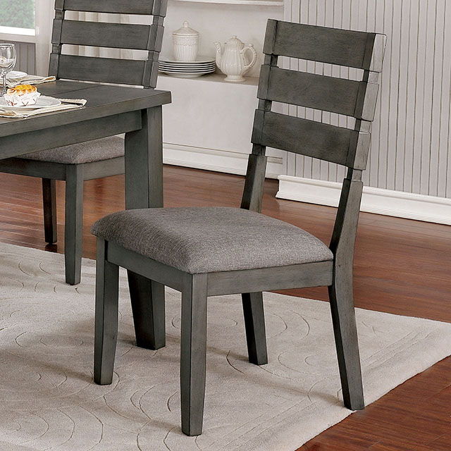 Viana - Side Chair (Set of 2) - Gray / Light Gray