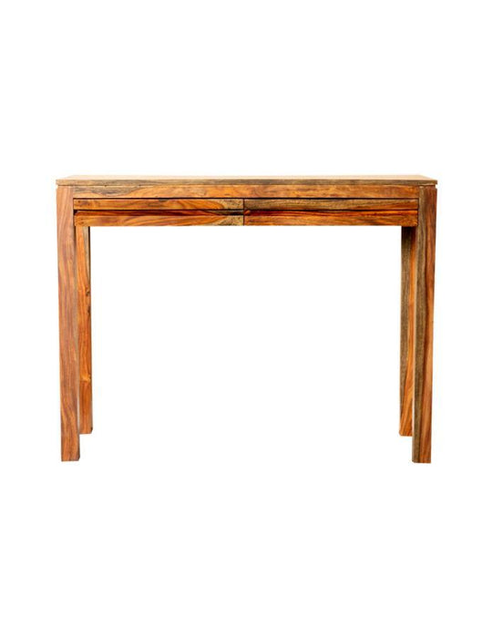 Jamesia - Rectangular 2-Drawer Console Table - Warm Chestnut