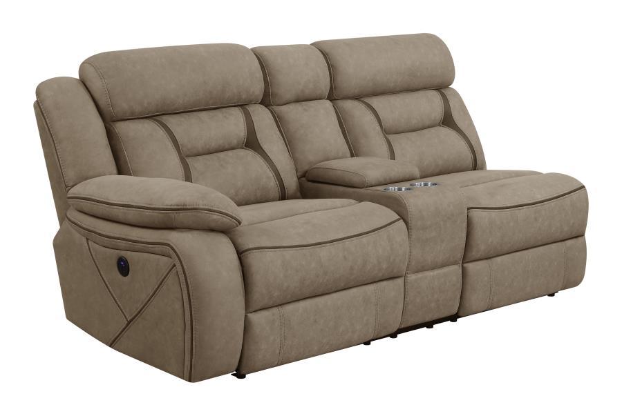 Laf Power Loveseat - Tan