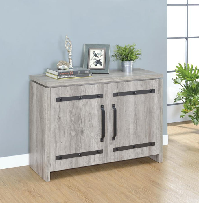 Enoch - 2-Door Accent Cabinet - Gray Driftwood