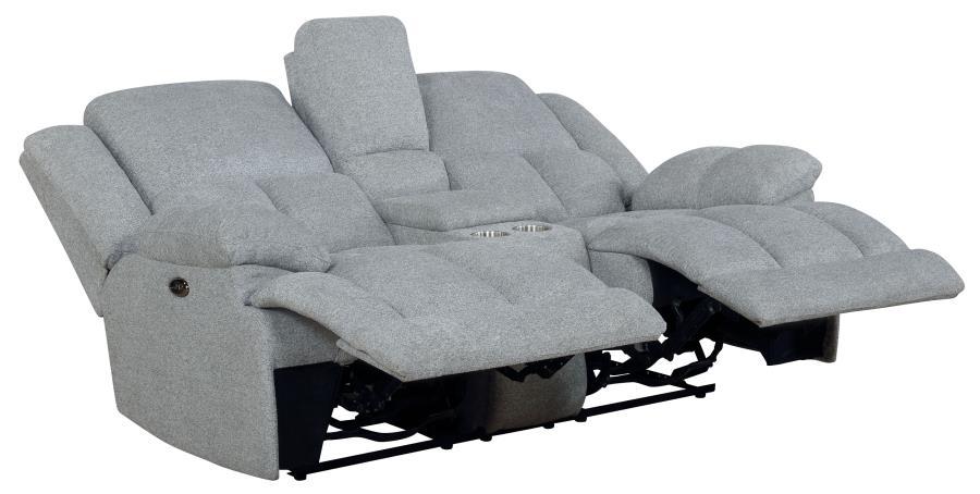 Waterbury - Upholstered Power Loveseat with Console