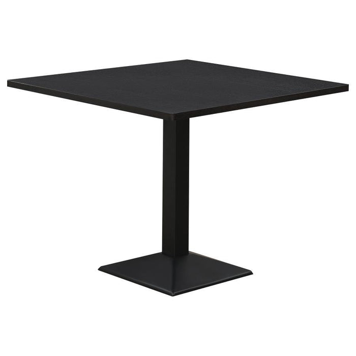 Moxee - Square Dining Table - Espresso and Gunmetal