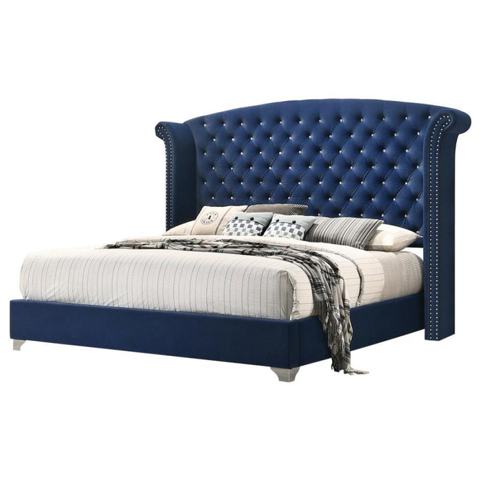 Melody - Wingback Upholstered Bed