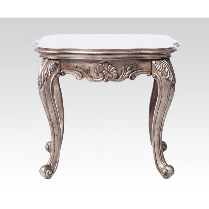 Chantelle - End Table - Antique Platinum