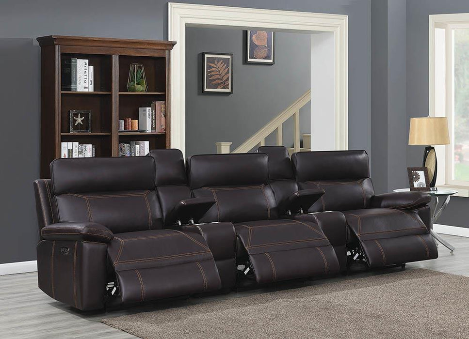 Albany - Power2 Home Theater Reclining Sofa