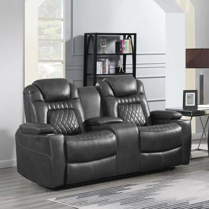 Korbach - Upholstered Power^2 Loveseat