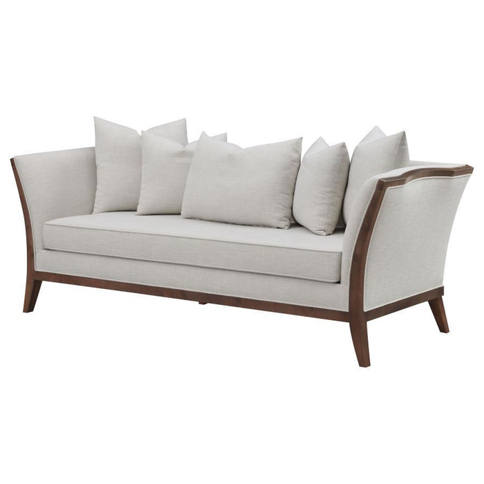 Lorraine - Upholstered Sofa With Flared Arms - Beige