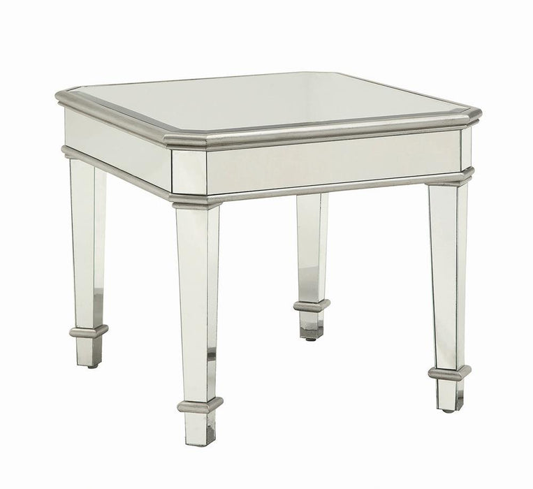 Eisley - End Table - Pearl Silver