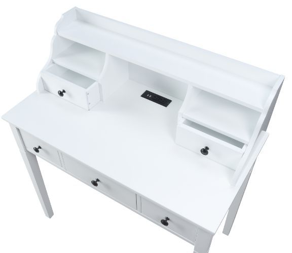 Agia - Desk - White Finish