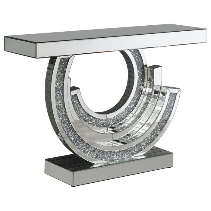 Imogen - Multi-Dimensional Console Table - Silver