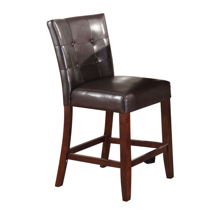 Britney - Counter Height Chair (Set of 2) - Dark Brown - 20"