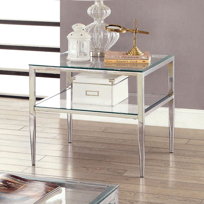 Tanika - End Table - Pearl Silver