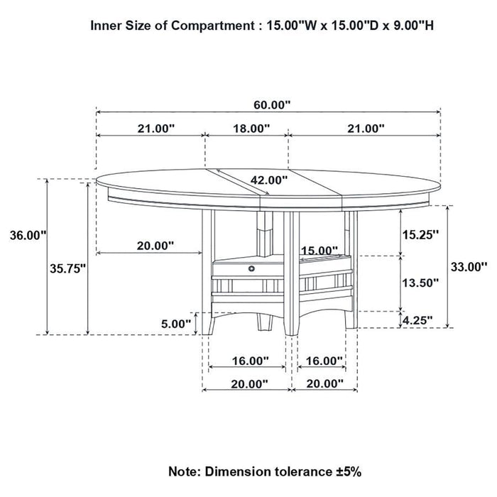 Lavon - Oval Counter Height Table