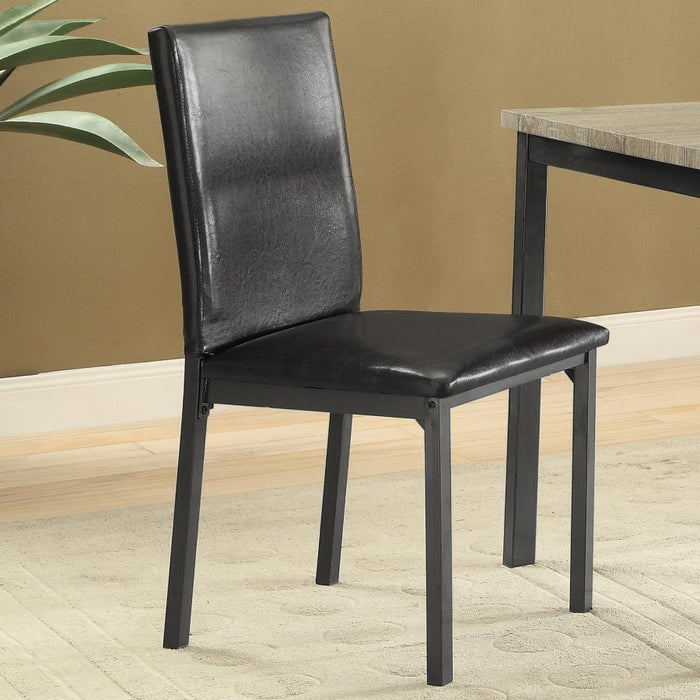 Garza - Upholstered Dining Chairs (Set of 2) - Black