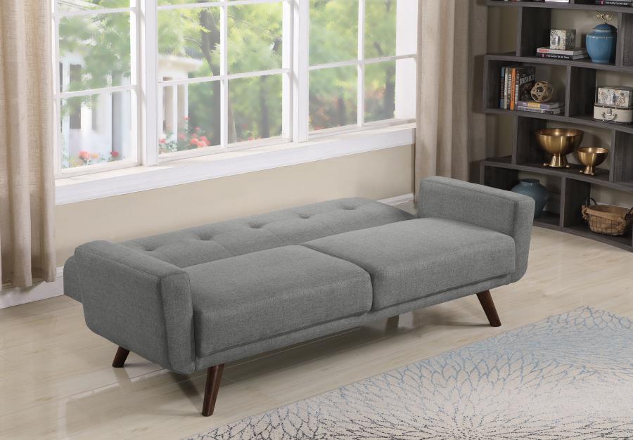 Hilda - Tufted Upholstered Sofa Bed - Grey