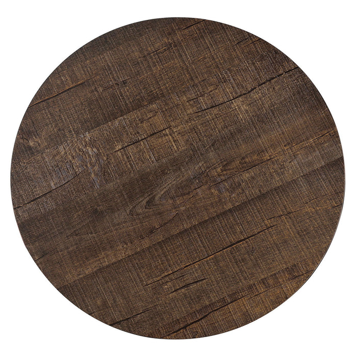 Wicklow - 3 Piece Coffee Table Set - Rustic Oak / Gold