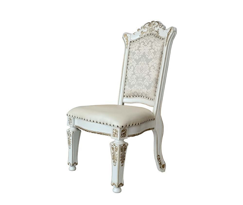 Vendom - Side Chair (Set of 2) - PU & Antique Pearl Finish